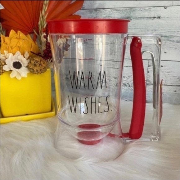 Rae Dunn WARM WISHES Batter Dispenser & Measurement Cups Set HTF - Picture 3 of 7